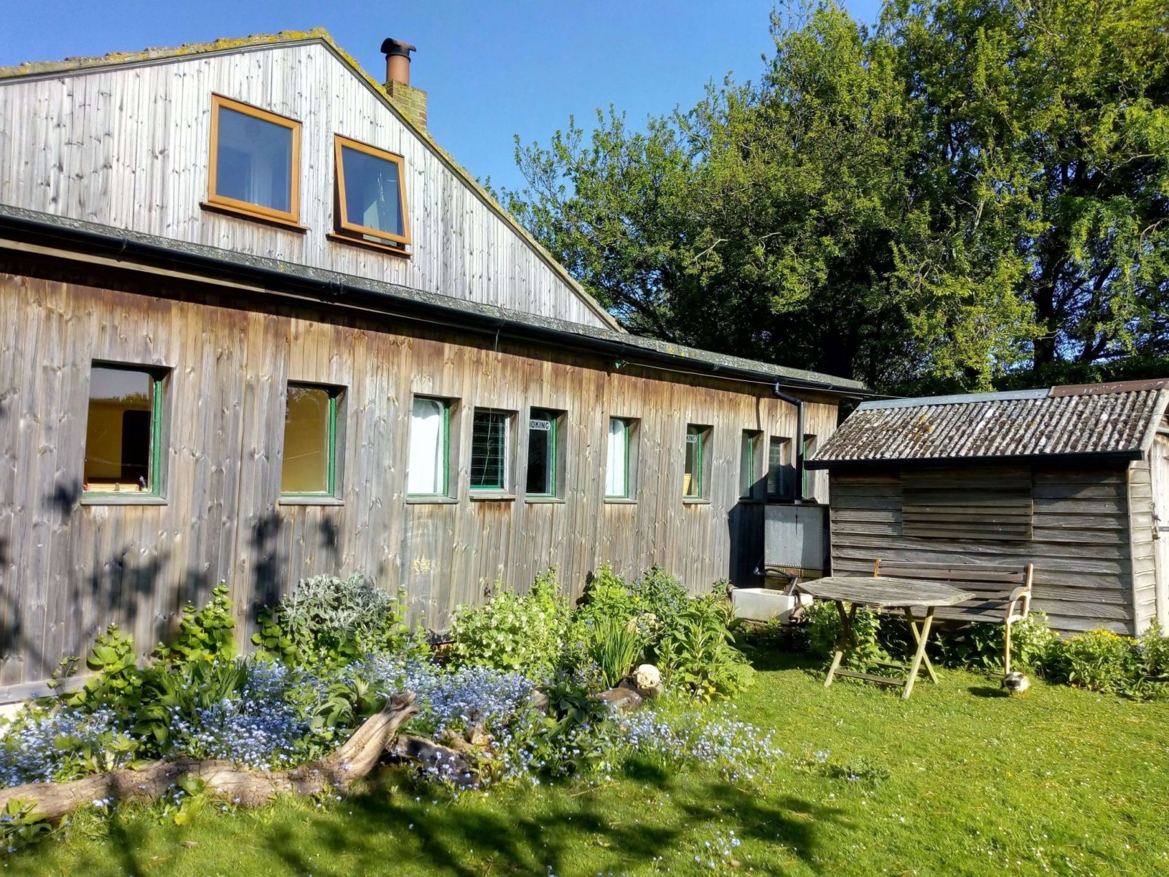 Back garden shed of the patch holidays